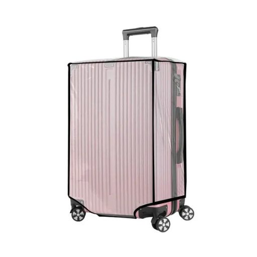 Átlátszó vízálló PVC bőröndhuzat L (67×47×33 cm), tépőzáras rögzítéssel