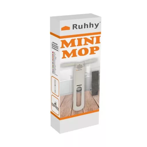 Mini önkicsavaró ablaktisztító mop fehér, 29×14 cm, 2 pót szivacs