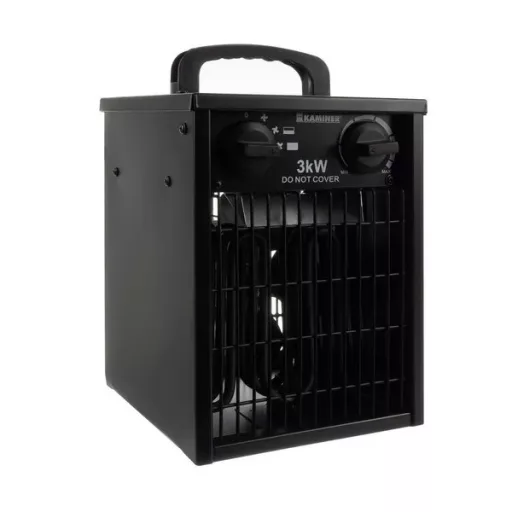 Elektromos ventilátoros hőlégfúvó 3000 W, termosztát, IPX4