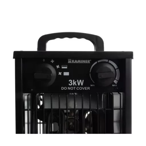 Elektromos ventilátoros hőlégfúvó 3000 W, termosztát, IPX4