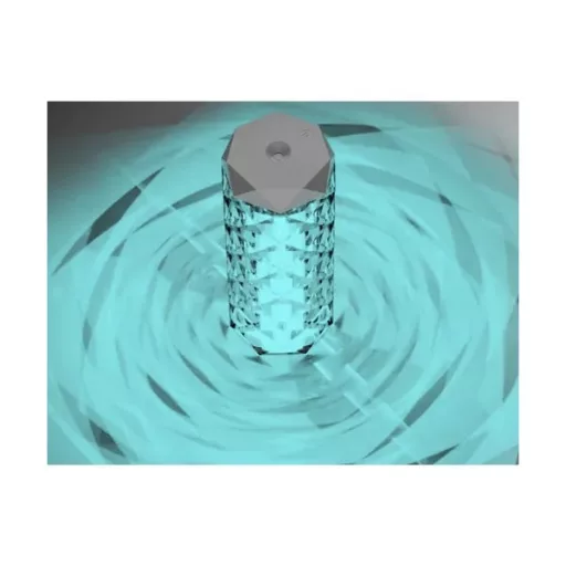 400 ml USB-C ultrahangos párásító rózsa LED éjszakai lámpa, 10 h, RGB fény