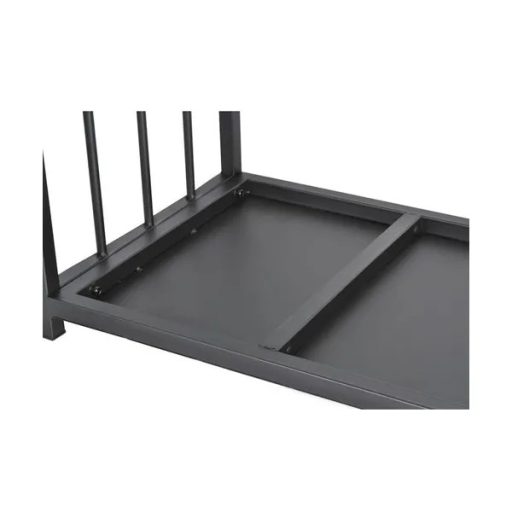 Kaminer 24628 fekete tűzifaállvány 50×37×50 cm, porfestett acél hordtáskával