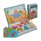 Mágneses könyv-puzzle dinoszaurusz motívummal, 36 mágnes, 26×19 cm