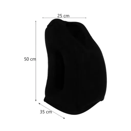 Trizand felfújható ergonomikus utazópárna 50×35×25 cm, fekete