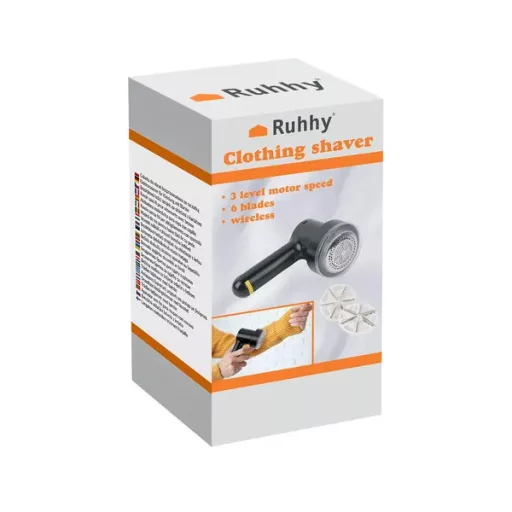 Vezeték nélküli ruhaborotva 3 fokozat, USB-C, 4 pótfej, 1200 mAh