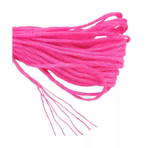 Hímző fonal készlet, 50 szín, poliészter, 8 m, mosógéppel mosható