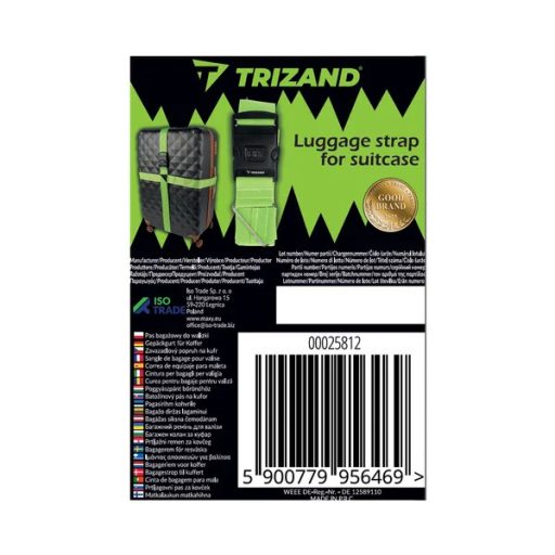 Állítható csomagrögzítő heveder bőröndhöz, műanyag csattal, 100–180 cm