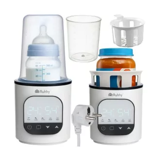   5 az 1-ben cumisüveg melegítő és sterilizáló, BPA-mentes, 200 W, fehér