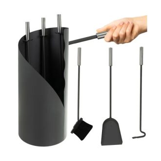   Kaminer 4 az 1-ben kandalló szerszámkészlet acél állvánnyal, 60 cm