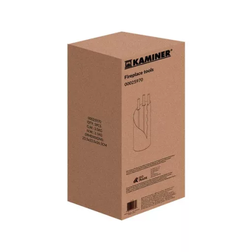 Kaminer 4 az 1-ben kandalló szerszámkészlet acél állvánnyal, 60 cm