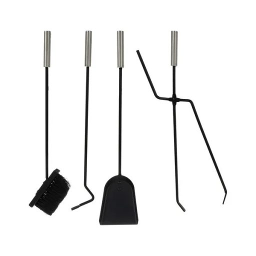 Acél 5 az 1-ben kandalló szerszámkészlet állvánnyal, 60 cm