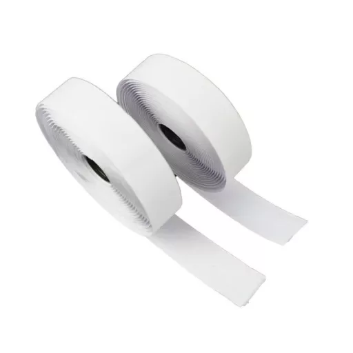 Öntapadó fehér tépőzár szalag 5 m x 25 mm, 320 g teherbírás