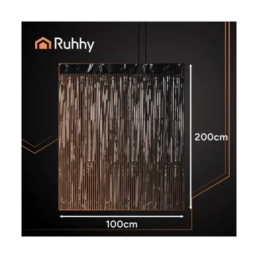 Ruhhy fekete csillogó önragasztó party függöny 100×200 cm PET