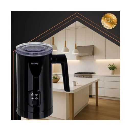 Elektromos tejhabosító 400 W, fekete, 4 üzemmód, 65/75 °C