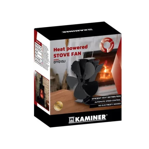 Kaminer 26206 hőmeghajtású 5 lapátos kandalló ventilátor, csendes