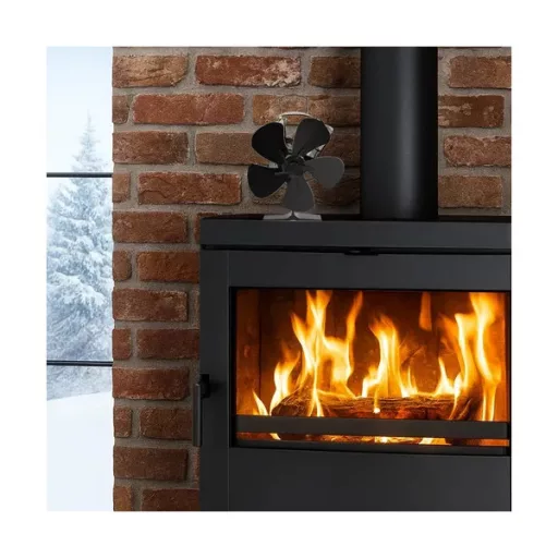 Kaminer 26206 hőmeghajtású 5 lapátos kandalló ventilátor, csendes