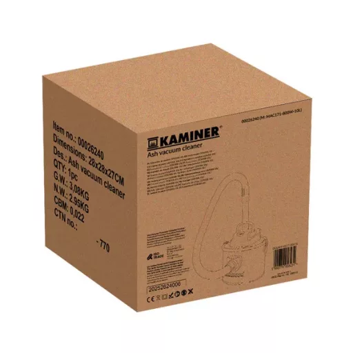 Kaminer 10 l 800 W hamuporszívó, ipari porszívó fúvó funkcióval