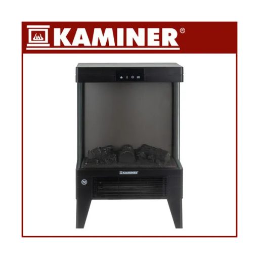 Kaminer Embego 2000 W elektromos kandalló hősugárzó, lánghatás, távirányító