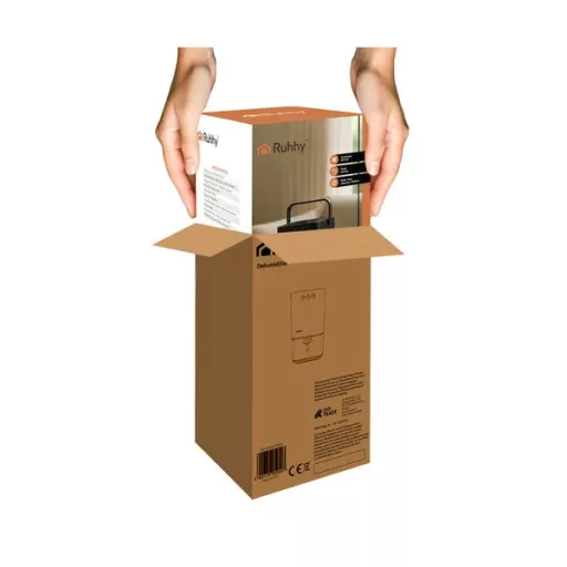 Ruhhy fekete páramentesítő 380 ml/nap, 1,4 l tartály, LED, időzítő