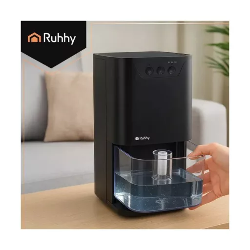 Ruhhy fekete páramentesítő 380 ml/nap, 1,4 l tartály, LED, időzítő