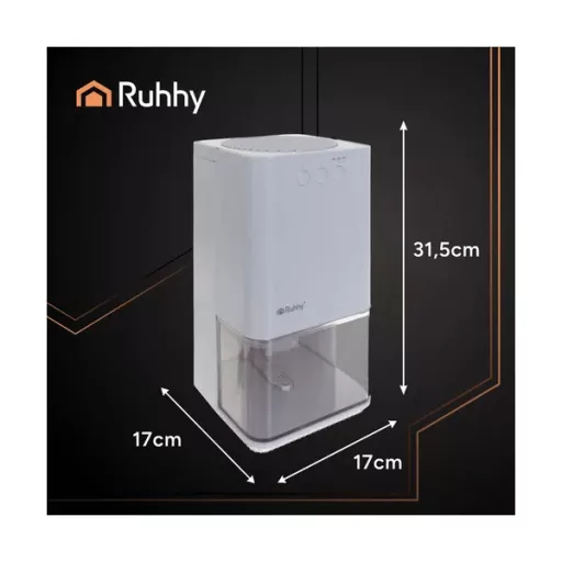 Ruhhy fehér mini párátlanító 1400 ml, LED fény, időzítő