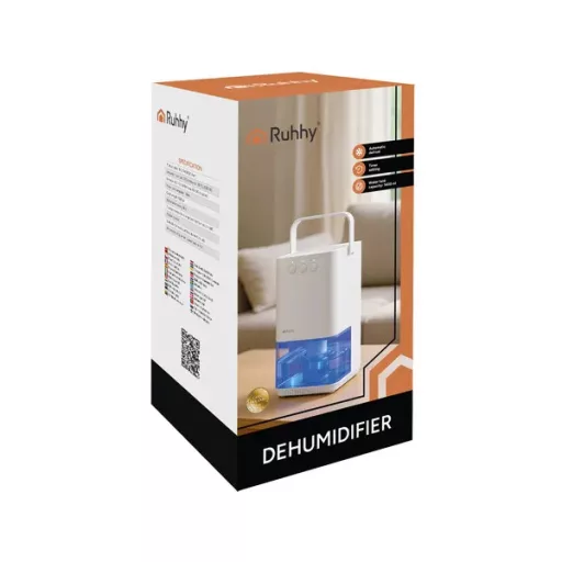 Ruhhy fehér mini párátlanító 1400 ml, LED fény, időzítő