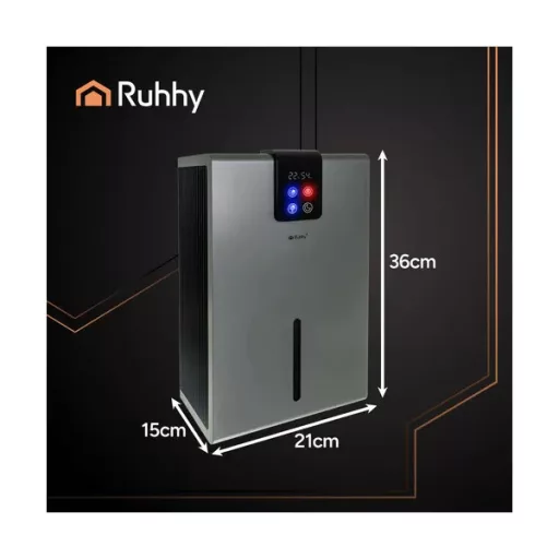 Ruhhy ezüst páramentesítő, 1000 ml/nap, 2.2 l tartály, LED, távvezérlés