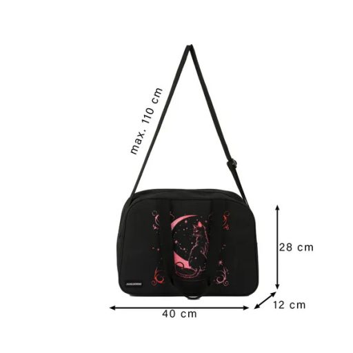 Kruzzel 26516 iskolai és sporttáska, 20 l, vízlepergető, fekete