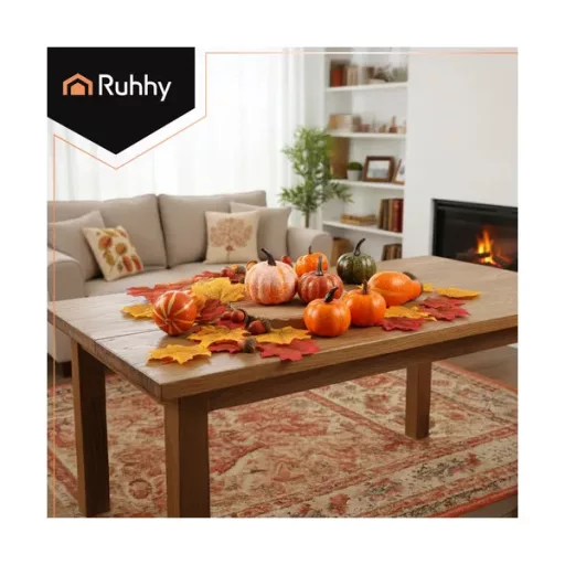 Őszi dekorációs készlet, 50 darabos tök-makk-levél mix, többszínű