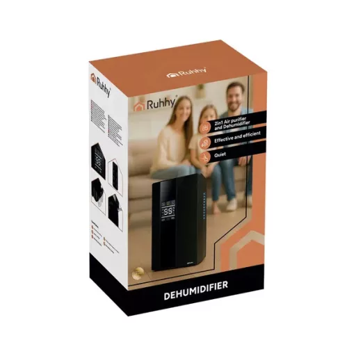 RUHHY 2 az 1-ben párátlanító és légtisztító, 650 ml/nap, 30 m², 2 l