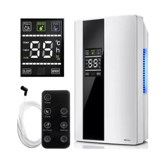   RUHHY 2 az 1-ben párátlanító és légtisztító, 2000 ml, 30 m², 25-30 dB