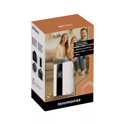 RUHHY 2 az 1-ben párátlanító és légtisztító, 2000 ml, 30 m², 25-30 dB
