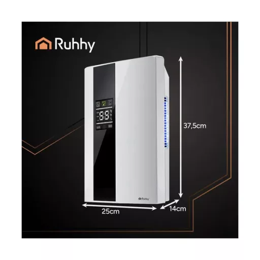 RUHHY 2 az 1-ben párátlanító és légtisztító, 2000 ml, 30 m², 25-30 dB