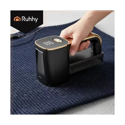 Vezetéknélküli ruhabolyholó borotva LCD-vel és LED-fénnyel, fekete