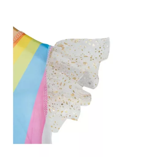 Unikornis jelmez lányoknak 3 részes szett 122-128 cm – ruha, szárny, fejpánt