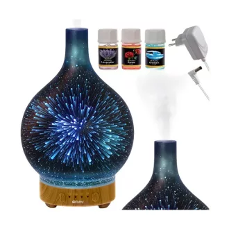   Ultrahangos aroma diffúzor és párásító, 200 ml, 14 LED fény, Ruhhy