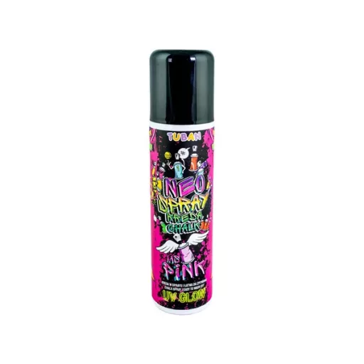 Neon krétaspray 150 ml, UV-fényben világít, könnyen lemosható