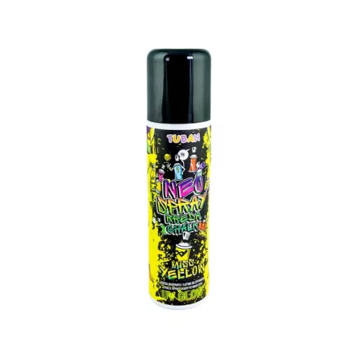 Neon krétaspray 150 ml, UV-fényben világít, könnyen lemosható