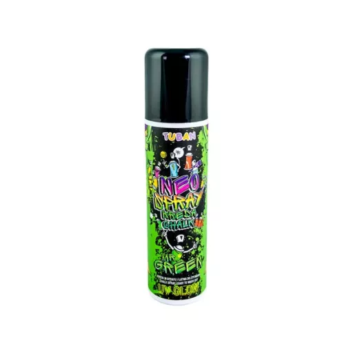Neon krétaspray 150 ml, UV-fényben világít, könnyen lemosható