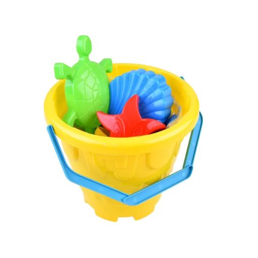 Kinetikus homok készlet vödörrel, 1,5 kg, 5 színű, formákkal