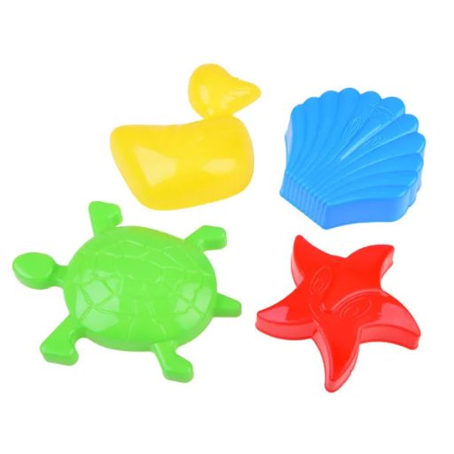 Kinetikus homok készlet vödörrel, 1,5 kg, 5 színű, formákkal