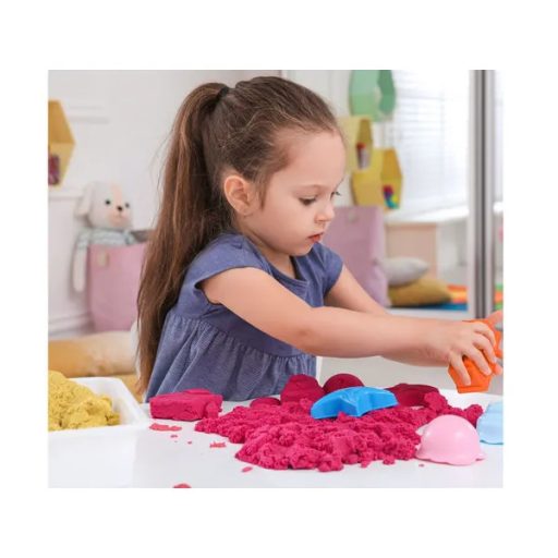 Tuban dinamikus kinetikus homok 1 kg, zöld szín, gyerek kézműves játék