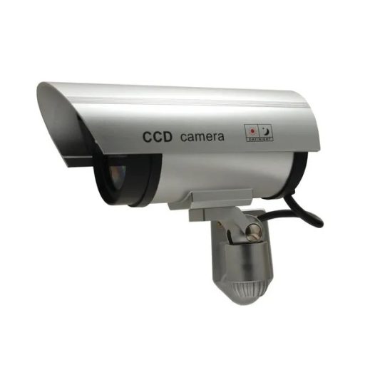 Valósághű kameraimitáció led-del, ezüst, vízálló