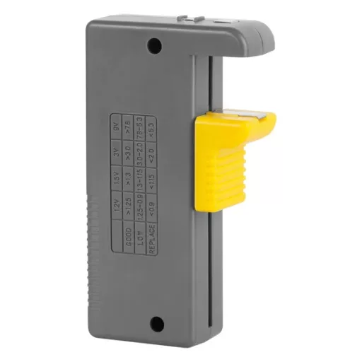 LCD digitális elemteszter 9V, AA, AAA, C, D és gombelemekhez