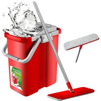   GreenBlue MaxiClean GB850 lapos felmosó vödörrel, 8 L, 2 mikroszálas fej