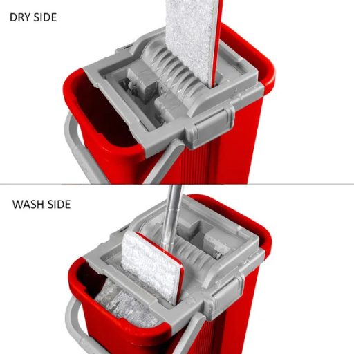 GreenBlue MaxiClean GB850 lapos felmosó vödörrel, 8 L, 2 mikroszálas fej