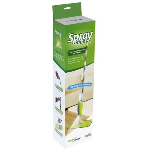 GreenBlue GB830 lapos spray mop 0,4 l tartállyal, 2 mikroszálas betéttel, 123 cm