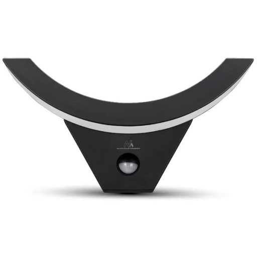 Fekete LED lámpa mozgásérzékelővel, 10 W, 800 lm, IP54, 4000 K