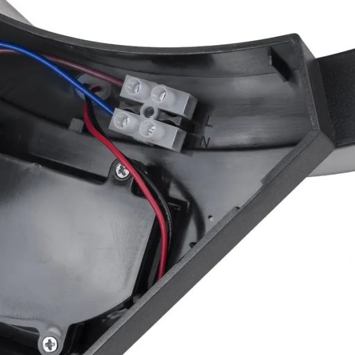 Fekete LED lámpa mozgásérzékelővel, 10 W, 800 lm, IP54, 4000 K