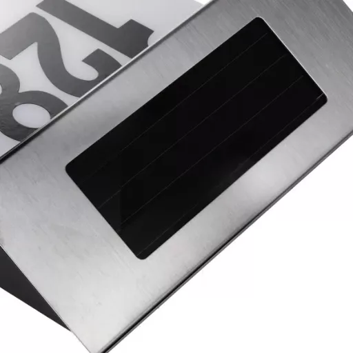 Napelemes LED házszám lámpa IP44, 1 W, 6000 K, 600 mAh